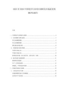 2025至2030中國(guó)瓷牙行業(yè)項(xiàng)目調(diào)研及市場(chǎng)前景預(yù)測(cè)評(píng)估報(bào)告