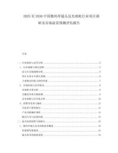 2025至2030中國數碼單鏡頭反光相機行業項目調研及市場前景預測評估報告