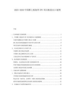 2025-2030中國推土機海外EPC項目配套出口案例