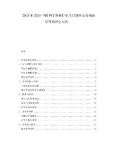 2025至2030中國PET酒桶行業(yè)項目調研及市場前景預測評估報告