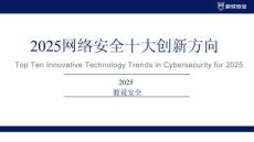 2025年中國網(wǎng)絡(luò)安全十大創(chuàng)新方向-數(shù)說安全