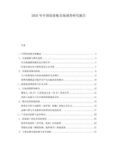 2025年中国幼童枕市场调查研究报告