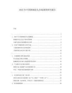 2025年中國斜柄鉆頭市場調(diào)查研究報告