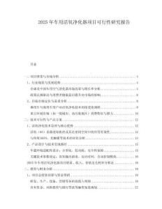 2025年車用活氧凈化器項目可行性研究報告