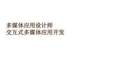 多媒體應(yīng)用設(shè)計(jì)師交互式多媒體應(yīng)用開發(fā)