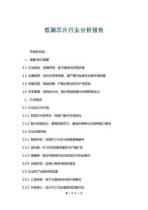 低端芯片行業(yè)分析報(bào)告