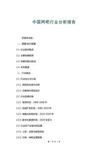 中國網吧行業分析報告