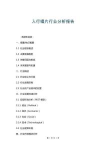 入行唱片行業分析報告 (2)