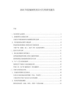 2025年防腐材料項目可行性研究報告
