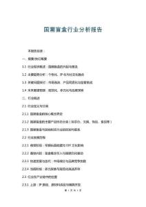 國(guó)潮盲盒行業(yè)分析報(bào)告