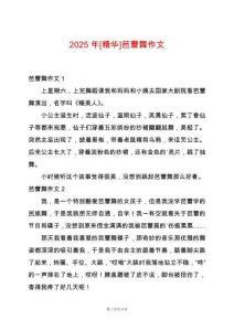 2025年[精華]芭蕾舞作文