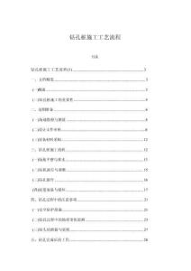 钻孔桩施工工艺流程