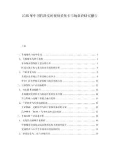 2025年中國四路實(shí)時(shí)視頻采集卡市場(chǎng)調(diào)查研究報(bào)告