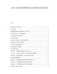 2025-2030防割裂購物袋在安防領(lǐng)域應(yīng)用場景拓展
