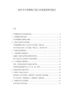 2025年中國錐柄立銑刀市場調(diào)查研究報告