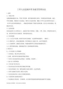 工作人員違規(guī)不作為處罰管理辦法