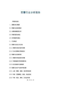 芭蕾行业分析报告