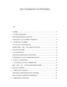 2025年直放機項目可行性研究報告