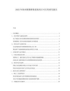 2025年熱風(fēng)吸錫維修系統(tǒng)項(xiàng)目可行性研究報告
