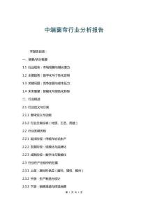 中端窗帘行业分析报告