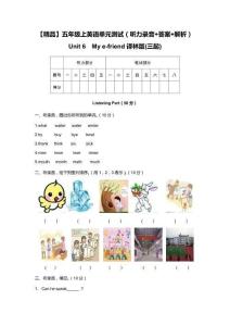 （聽力+答案+解析）-Unit 6  My e-friend譯林版(三起)