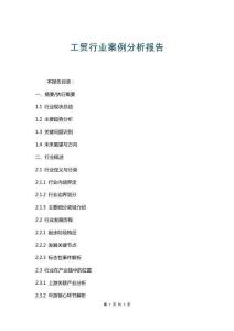 工貿行業案例分析報告