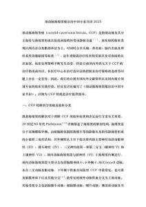 颈动脉海绵窦瘘诊治中国专家共识2025