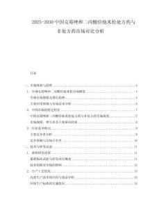2025-2030中國克霉唑和二丙酸倍他米松處方藥與非處方藥市場(chǎng)對(duì)比分析