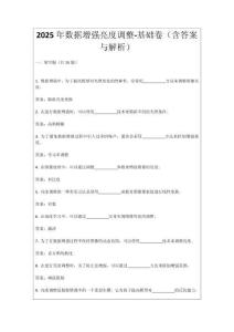 2025年數(shù)據(jù)增強(qiáng)亮度調(diào)整-基礎(chǔ)卷（含答案與解析）