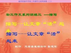 中考語文作文——描寫圖文