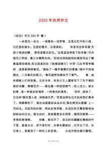 2025年依然作文