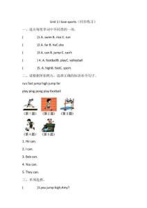 Unit 1 I love sports 同步練習(xí)（含答案）