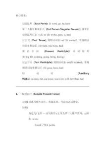 英語(yǔ)中的八大時(shí)態(tài)的結(jié)構(gòu)詳細(xì)講解