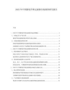 2025年中國(guó)膨化纖維過(guò)濾器市場(chǎng)調(diào)查研究報(bào)告