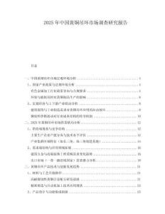 2025年中國黃銅吊環(huán)市場調(diào)查研究報告