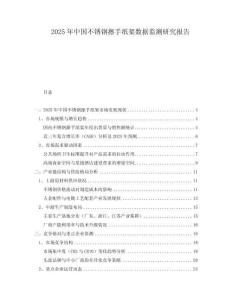 2025年中國不銹鋼擦手紙架數據監(jiān)測研究報告