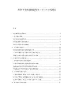 2025年滌綸縫紉色線項(xiàng)目可行性研究報(bào)告