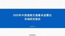 2025年中國道路交通毫米波雷達市場研究報告