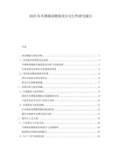 2025年不銹鋼雜物架項(xiàng)目可行性研究報(bào)告