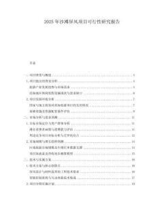 2025年沙灘屏風(fēng)項(xiàng)目可行性研究報(bào)告