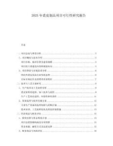 2025年裘皮制品項(xiàng)目可行性研究報(bào)告