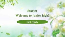 Starter Welcome to junior high Period1 Getready課件＋音頻 外研版（2024）七年級上冊