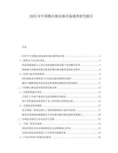 2025年中國(guó)偶合繼電器市場(chǎng)調(diào)查研究報(bào)告