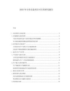 2025年小魚皂盒項目可行性研究報告