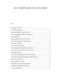 2025年普通型絲杠跑車項目可行性研究報告