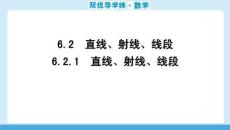 雙優(yōu)導(dǎo)學(xué)練數(shù)學(xué)(人教)七年級(jí)上冊(cè) 課件 6.2.1　直線、射線、線段