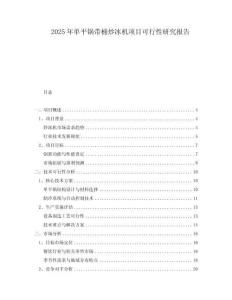 2025年單平鍋帶桶炒冰機(jī)項(xiàng)目可行性研究報(bào)告