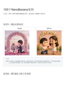100個Nano Banana案例