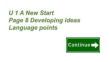 Unit1 A New Start Developing ideas Language points 課件 高中英語外研版必修第一冊