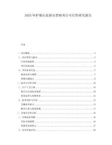 2025年護(hù)墻壓花擠出型材項(xiàng)目可行性研究報(bào)告
